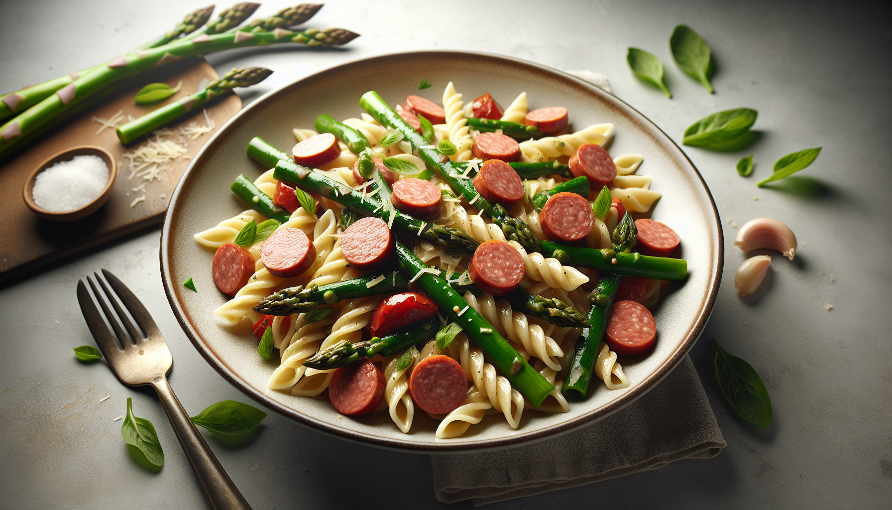 pasta asparagi e salsiccia